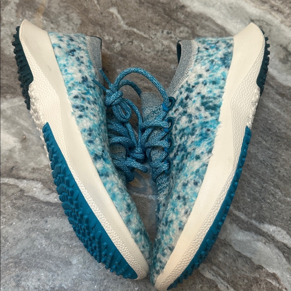 NEW Allbirds Merino Wool Dasher 2 Fluff Thrive Teal Runner Sneaker Sz 11 - Picture 10 of 12